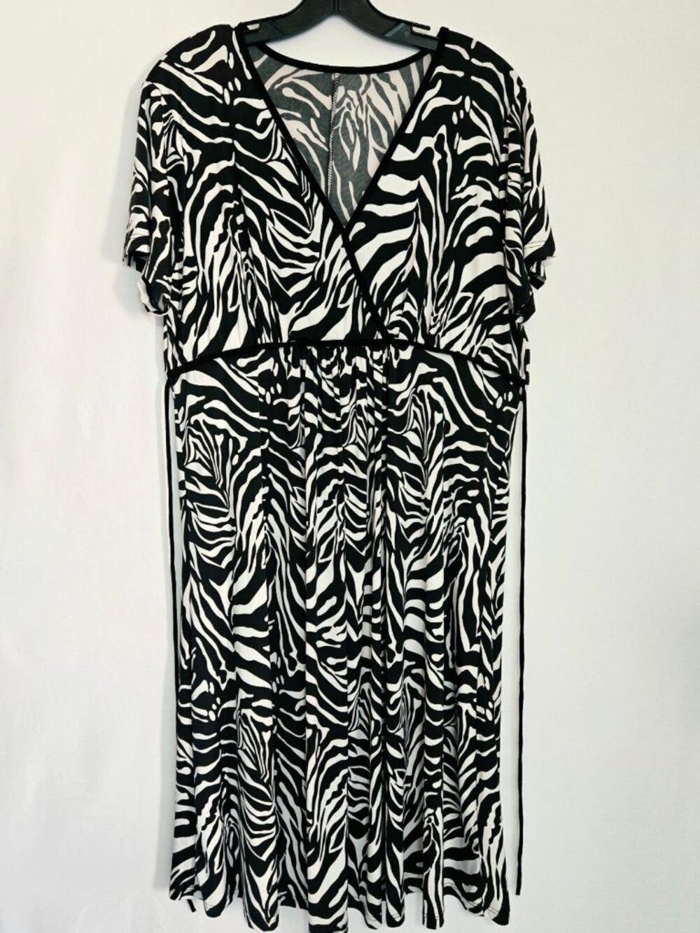 Print Midi Dress Tie Back